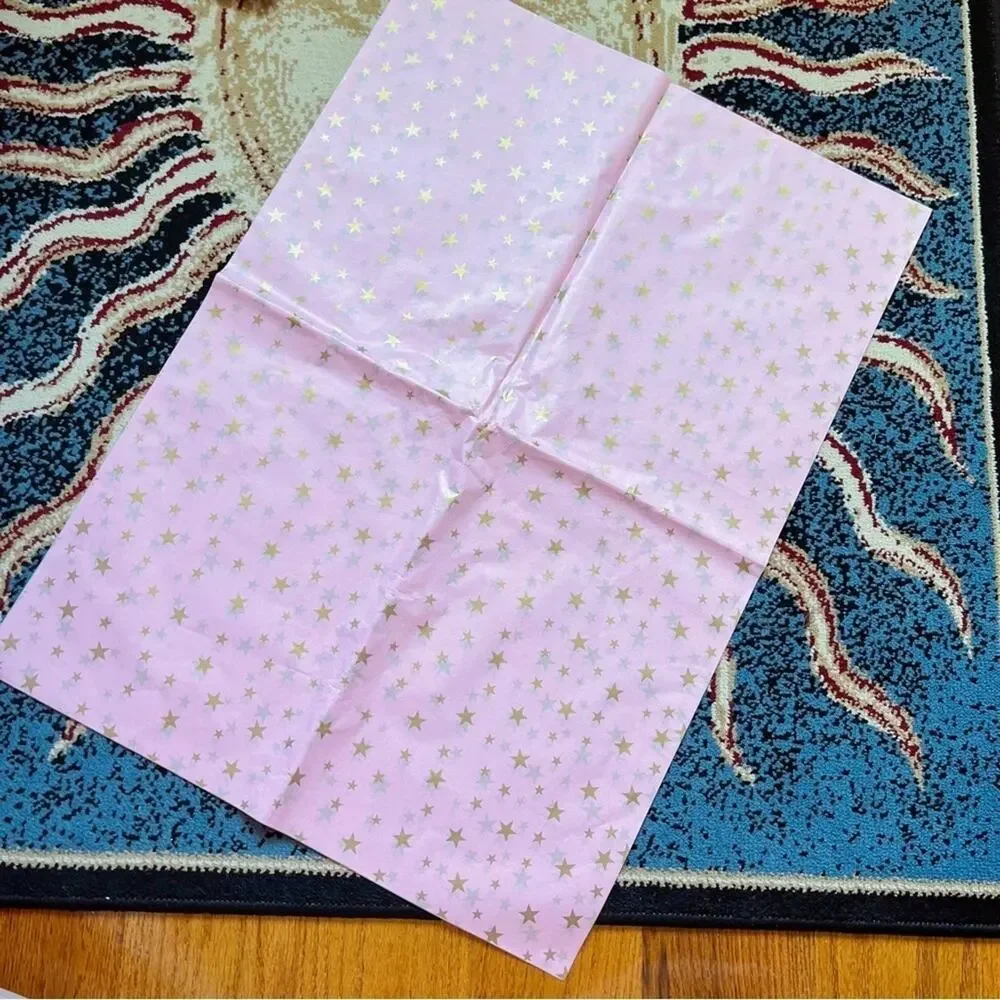 NWOT✨Pink & Gold Stars Tissue Paper Set of 26 Sheets